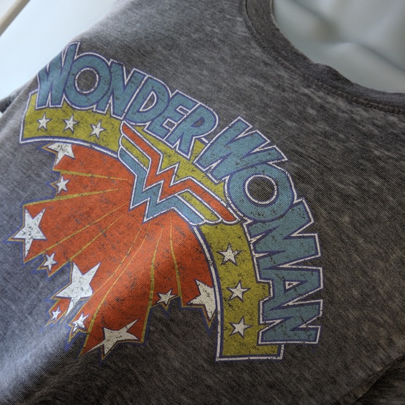 David Lerner Tops - DAVID LERNER Wonder Woman Short-Sleeve Graphic Tee